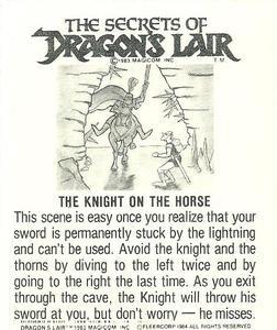 1984 Fleer Dragon's Lair #6 You're So Brave Back