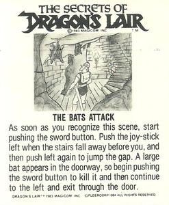 1984 Fleer Dragon's Lair #22 Oh! Please Hurry! Back