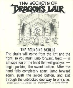 1984 Fleer Dragon's Lair #31 Prepare To Die! Just Try It Lizard Lips! Back