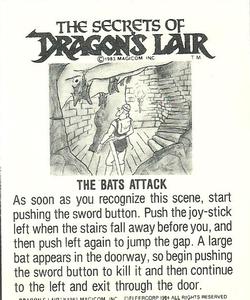 1984 Fleer Dragon's Lair #33 Take A Dragon To Lunch/Dragons Need Love Too! Back