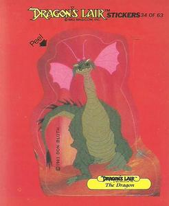 1984 Fleer Dragon's Lair #34 The Dragon Front