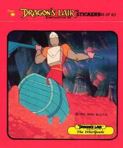 1984 Fleer Dragon's Lair #55 The Whirlpools Front