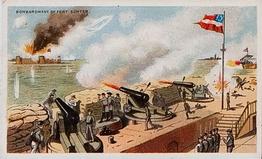 1887 W. Duke Sons & Co. Battle Scenes (N99) #NNO Bombardment Of Fort Sumter Front