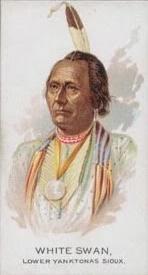 1888 Allen & Ginter Celebrated American Indian Chiefs (N2) #NNO White Swan Front