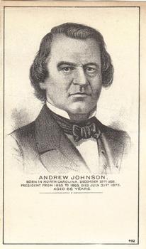 1880-85 U.S. Presidents (HD2a) #NNO Andrew Johnson Front