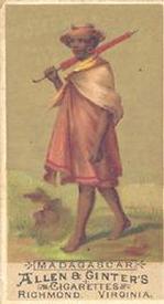1886 Allen & Ginter Natives in Costume (N16) #NNO Madagascar Front