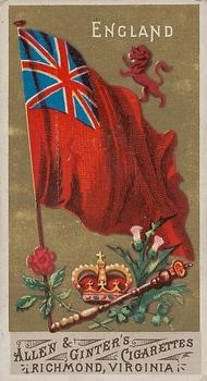1887 Allen & Ginter Flags of All Nations (N9) #NNO England Front