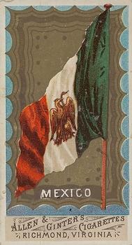 1887 Allen & Ginter Flags of All Nations (N9) #NNO Mexico Front