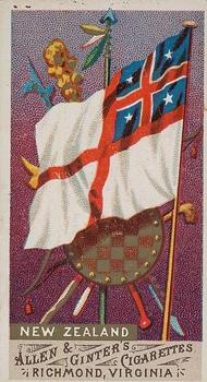 1887 Allen & Ginter Flags of All Nations (N9) #NNO New Zealand Front