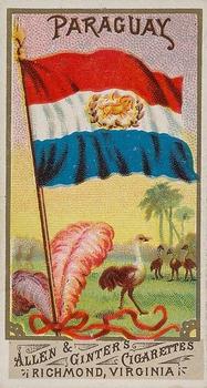 1887 Allen & Ginter Flags of All Nations (N9) #NNO Paraguay Front