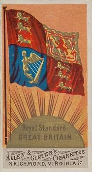 1887 Allen & Ginter Flags of All Nations (N9) #NNO Royal Standard of Great Britain Front