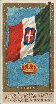 1887 Allen & Ginter Flags of All Nations (N9) #NNO Italy Front