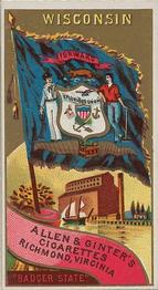 1888 Allen & Ginter Flags of States & Territory (N11) #NNO Wisconsin Front