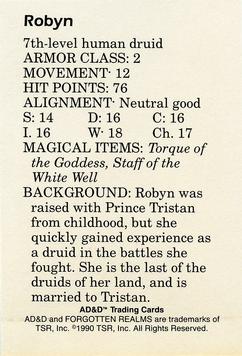 1991 TSR Advanced Dungeons & Dragons - Dragon Magazine #160 #6 Robyn Back
