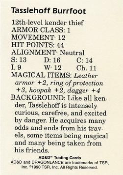 1991 TSR Advanced Dungeons & Dragons - Dragon Magazine #160 #12 Tasslehoff Burrfoot Back