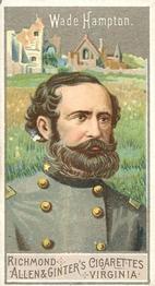 1888 Allen & Ginter Great Generals (N15) #NNO Wade Hampton Front