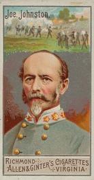 1888 Allen & Ginter Great Generals (N15) #NNO Joe Johnston Front