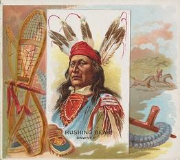 1888 Allen & Ginter The American Indian (N36) #NNO Rushing Bear Front