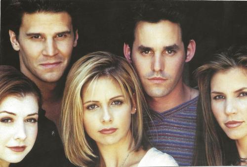 1999 Inkworks Buffy the Vampire Slayer Photo Cards #1 Cast head shots Front