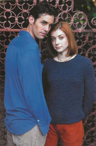 1999 Inkworks Buffy the Vampire Slayer Photo Cards #51 Xander Harris / Willow Rosenberg Front
