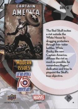 2016 Upper Deck Captain America 75th Anniversary #DEC-8 Captain America Vol 5 #35 Back