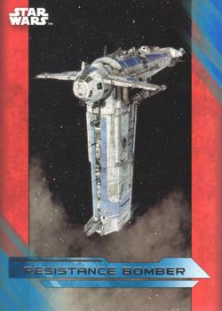 2017 Topps Star Wars: The Last Jedi - Blue #58 Resistance Bomber Front