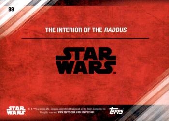 2017 Topps Star Wars: The Last Jedi - Blue #89 The Interior of the Raddus Back