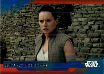 2017 Topps Star Wars: The Last Jedi - Blue #97 Rey on Ahch-To Front