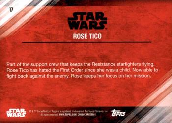 2017 Topps Star Wars: The Last Jedi - Purple #17 Rose Tico Back