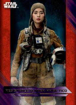 2017 Topps Star Wars: The Last Jedi - Purple #19 Resistance Gunner Paige Tico Front