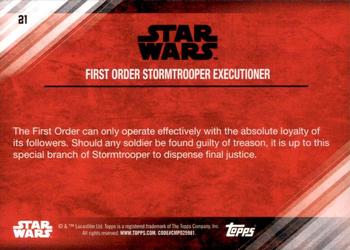 2017 Topps Star Wars: The Last Jedi - Purple #21 First Order Stormtrooper Executioner Back