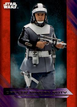 2017 Topps Star Wars: The Last Jedi - Purple #39 Officer Nandan Roty Front
