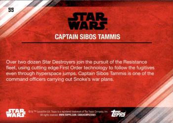 2017 Topps Star Wars: The Last Jedi - Purple #55 Captain Sibos Tammis Back