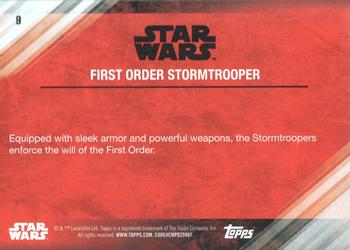 2017 Topps Star Wars: The Last Jedi - Red #9 First Order Stormtrooper Back
