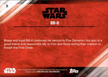 2017 Topps Star Wars: The Last Jedi - Red #11 BB-8 Back