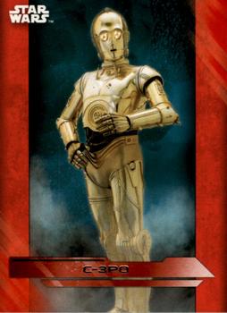 2017 Topps Star Wars: The Last Jedi - Red #15 C-3PO Front