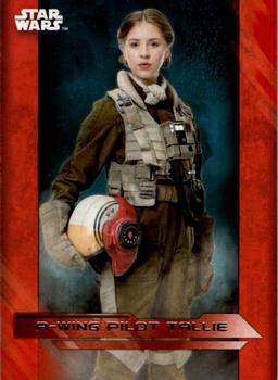2017 Topps Star Wars: The Last Jedi - Red #49 A-wing Pilot Tallie Front