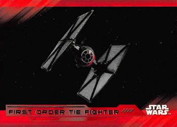 2017 Topps Star Wars: The Last Jedi - Red #69 First Order TIE Fighter Front