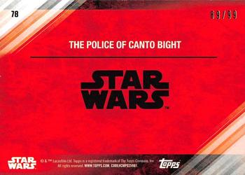 2017 Topps Star Wars: The Last Jedi - Silver #78 The Police of Canto Bight Back