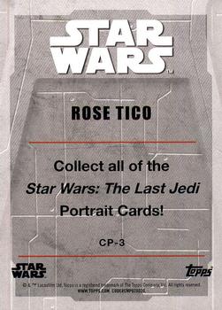 2017 Topps Star Wars: The Last Jedi - Character Portraits #CP-3 Rose Tico Back