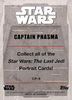 2017 Topps Star Wars: The Last Jedi - Character Portraits #CP-9 Captain Phasma Back
