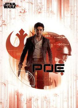 2017 Topps Star Wars: The Last Jedi - Character Stickers #DS-6 Poe Dameron Front