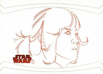 2017 Topps Star Wars: The Last Jedi - Red Character Illustrated #RL-8 Rose Tico Front
