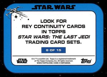 2017 Topps Star Wars: The Last Jedi - Rey Continuity (Part 2) #8 Rey Back