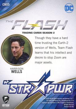 2017 Cryptozoic The Flash Season 2 - STR PWR Character Bios Gold #CB5 Harrison Wells Back