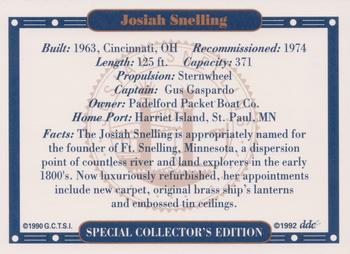 1992 Tall Stacks Special Collector's Edition #NNO Josiah Snelling Back