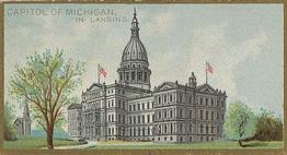 1889 Allen & Ginter General Government and State Capitol Buildings (N14) #NNO Michigan Front