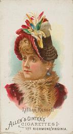 1888 Allen & Ginter World's Beauties (N26) #NNO Lillian Russell Front
