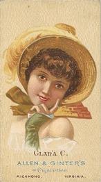 1888 Allen & Ginter World's Beauties (N27) #NNO Clara C. Front