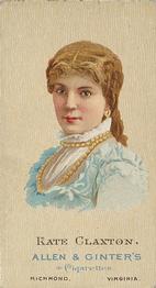 1888 Allen & Ginter World's Beauties (N27) #NNO Kate Claxton Front